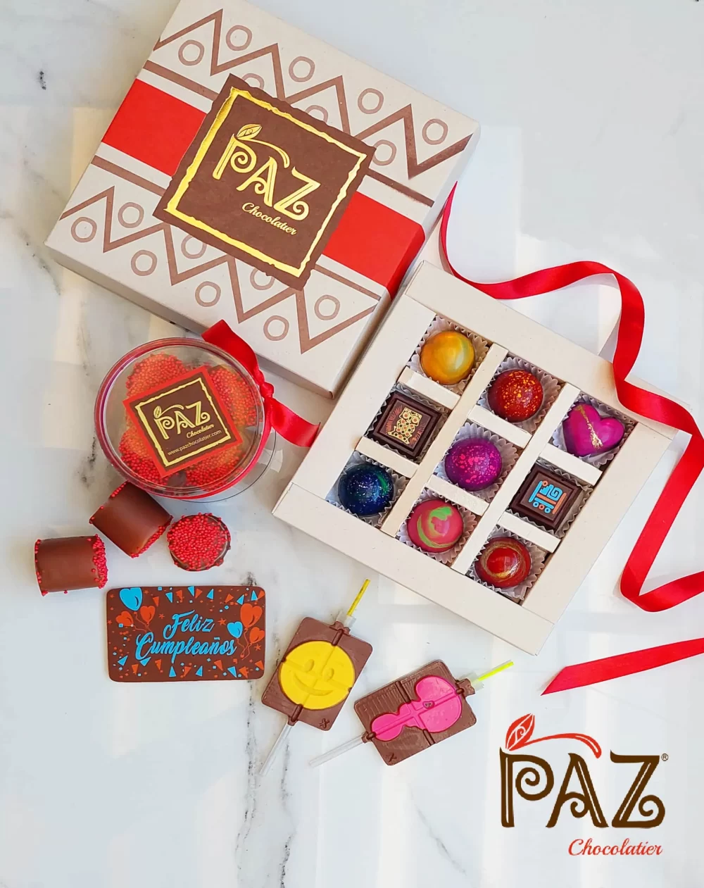 caja de chocolates para cumpleaños