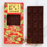 Chocolate Negro de Origen Tableta Antioquia Cacao 85%