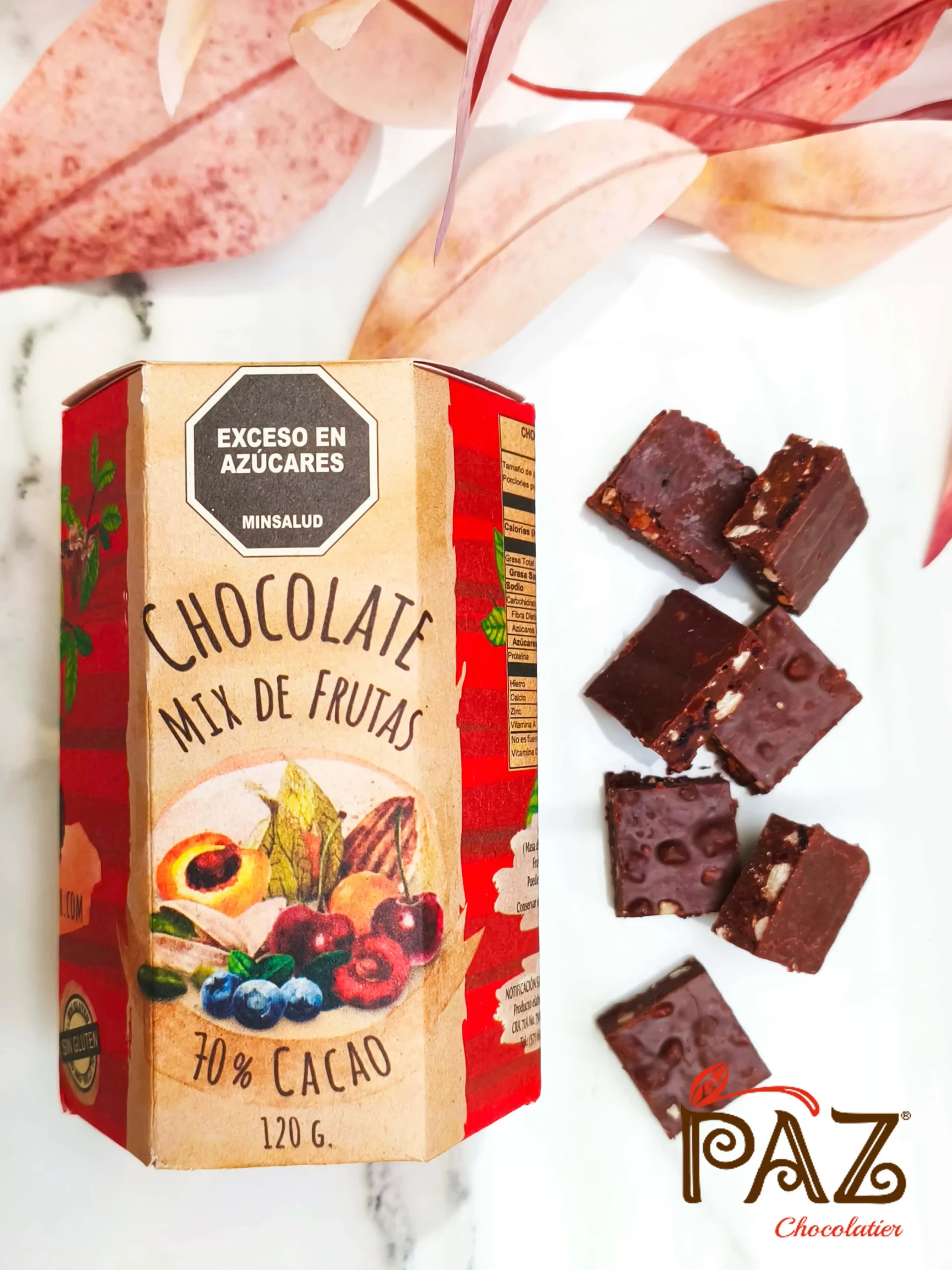 Chocolate Negro Frutos Secos 70% cacao 120g