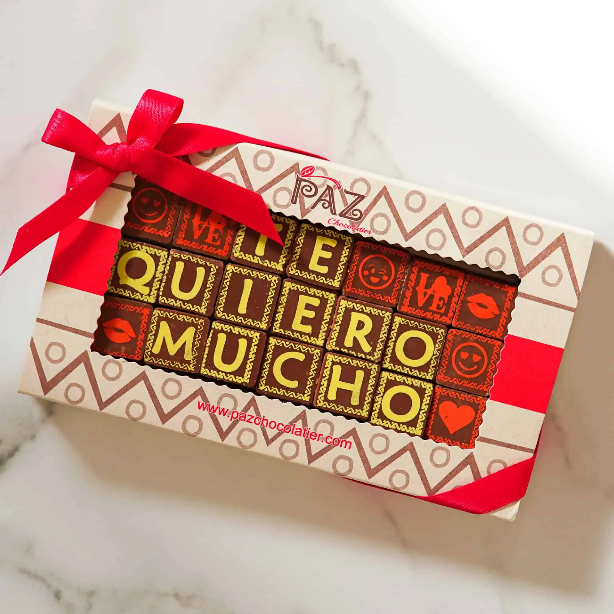 Caja de chocolates "Te Quiero Mucho"