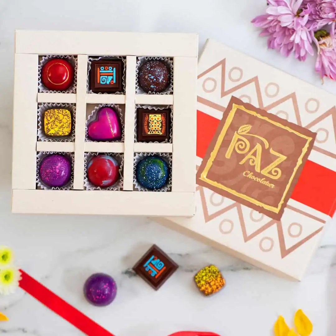 Caja 25 bombones – Chocolates Rucamalal